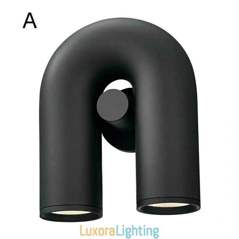 Designer Touch Decorative Wall Sconce U Shape Minimalist Creative Wall Light Rotating Lampshade