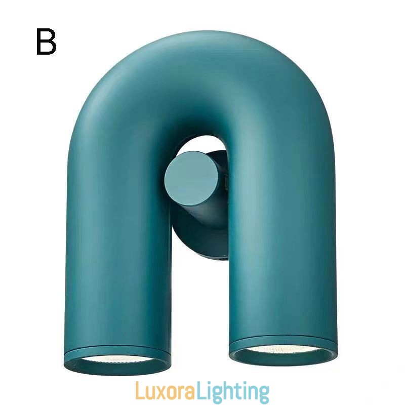 Designer Touch Decorative Wall Sconce U Shape Minimalist Creative Wall Light Rotating Lampshade