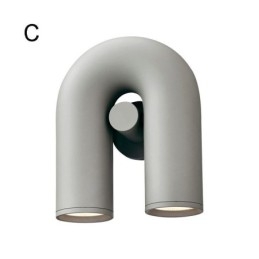 Designer Touch Decorative Wall Sconce U Shape Minimalist Creative Wall Light Rotating Lampshade