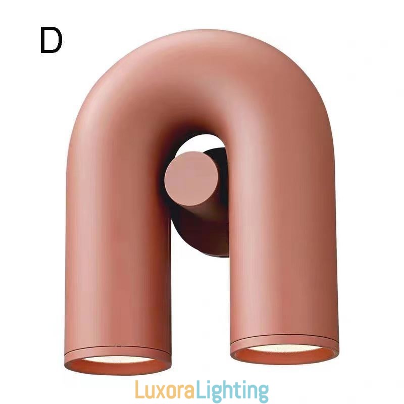 Designer Touch Decorative Wall Sconce U Shape Minimalist Creative Wall Light Rotating Lampshade