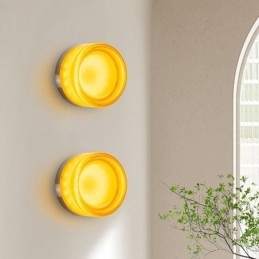 Designer Touch Decorative Wall Light Modern Minimalist Acrylic Single Head Round Wrought Iron Small Wall Sconce