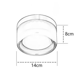 Designer Touch Decorative Wall Light Modern Minimalist Acrylic Single Head Round Wrought Iron Small Wall Sconce