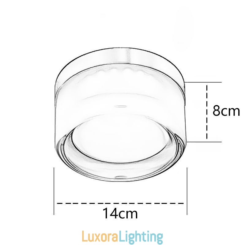 Designer Touch Decorative Wall Light Modern Minimalist Acrylic Single Head Round Wrought Iron Small Wall Sconce