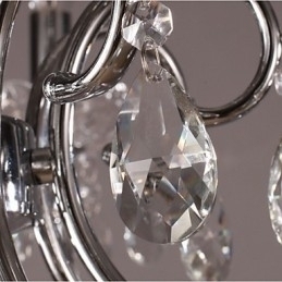 Designer Touch Decorative Traditional Classic Crystal Chrome Metal Chandelier