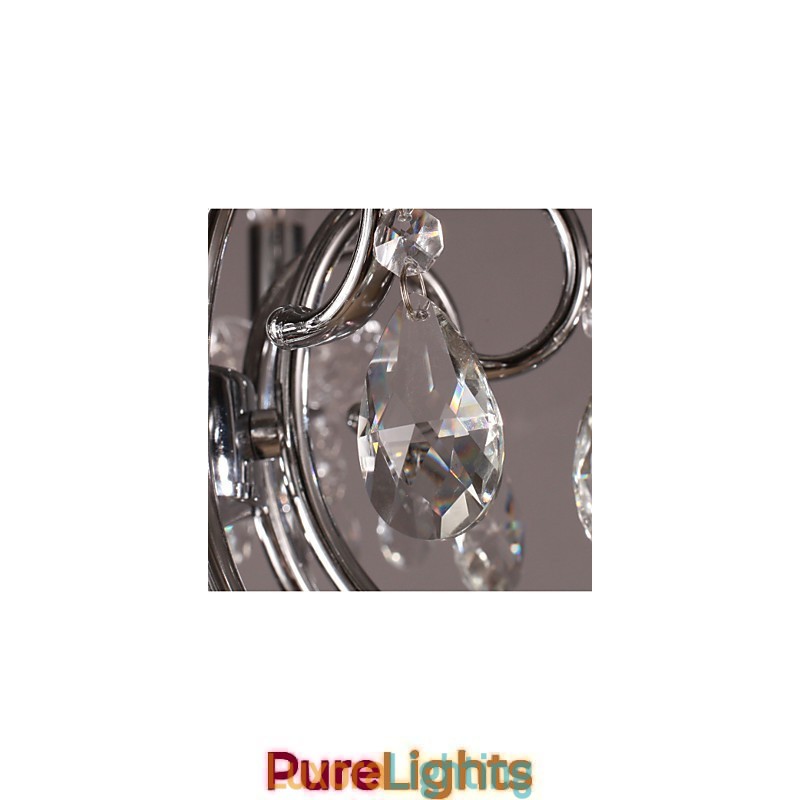 Designer Touch Decorative Traditional Classic Crystal Chrome Metal Chandelier