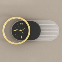 Designer Touch Decorative Wall Lamp Modern Minimalist Acrylic Wrought Iron Clock Wall Light