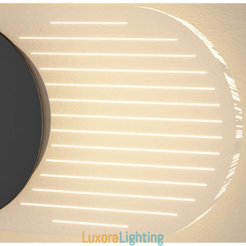 Designer Touch Decorative Wall Lamp Modern Minimalist Acrylic Wrought Iron Clock Wall Light