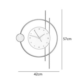 Designer Touch Decorative Clock Wall Light Modern Minimalist Wrought Iron Wall Lamp And
