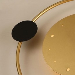 Designer Touch Decorative Clock Wall Light Modern Minimalist Wrought Iron Wall Lamp And