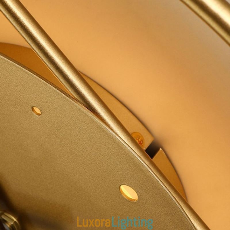 Designer Touch Decorative Clock Wall Light Modern Minimalist Wrought Iron Wall Lamp And