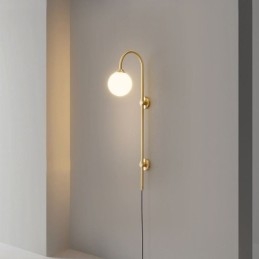Designer Touch Decorative Modern Wall Sconce Brushed Gold Wall Light