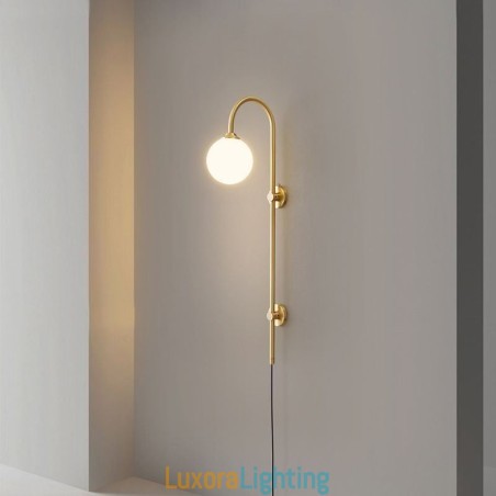 Designer Touch Decorative Modern Wall Sconce Brushed Gold Wall Light