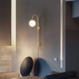 Designer Touch Decorative Modern Wall Sconce Brushed Gold Wall Light