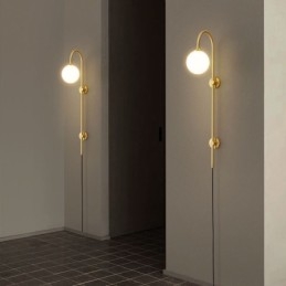 Designer Touch Decorative Modern Wall Sconce Brushed Gold Wall Light