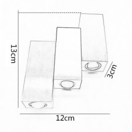 Designer Touch Decorative Modern Wall Lights Up And Down Wall Light Aluminum Wall Sconce