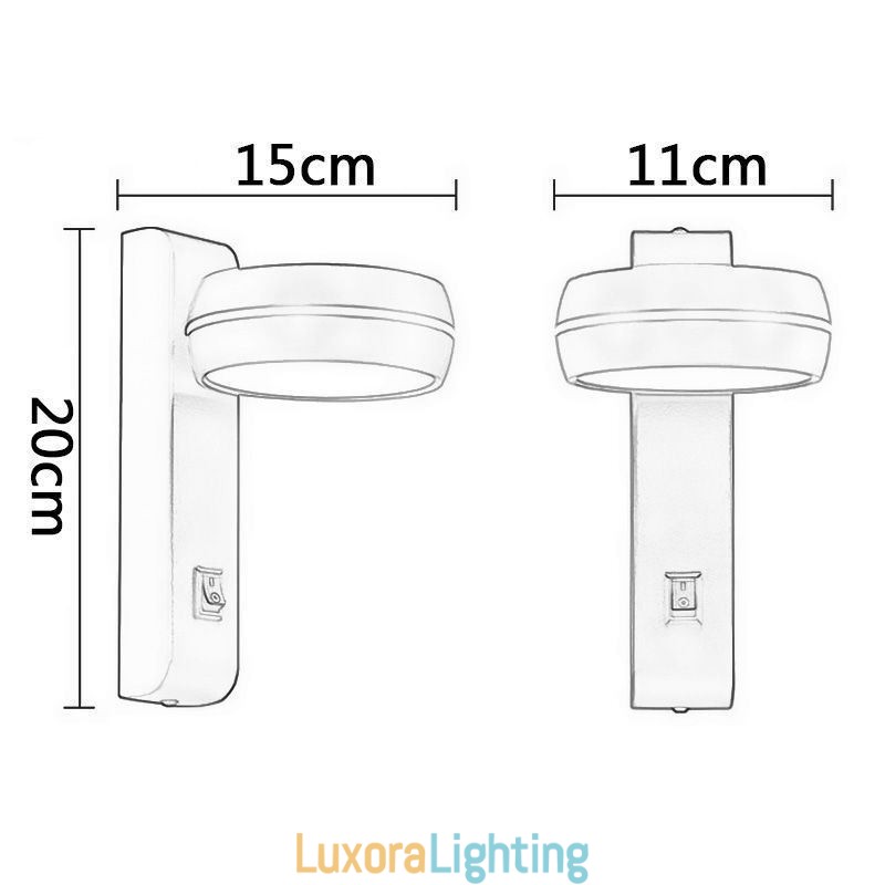 Designer Touch Decorative Swivel Wall Lamp Modern Minimalist Sconce Light