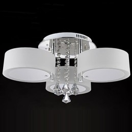 Designer Touch Decorative Remote Control Flush Mount Crystal Modern Contemporary