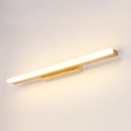 Designer Touch Decorative Mirror Light Solid Wood Wall Light Modern Sconce Wall Lamp