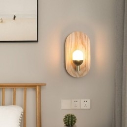 Designer Touch Decorative Decoration Wall Wood Lamp Entrance Aisle Lights Nordic Bedside Wall Light