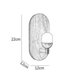 Designer Touch Decorative Decoration Wall Wood Lamp Entrance Aisle Lights Nordic Bedside Wall Light