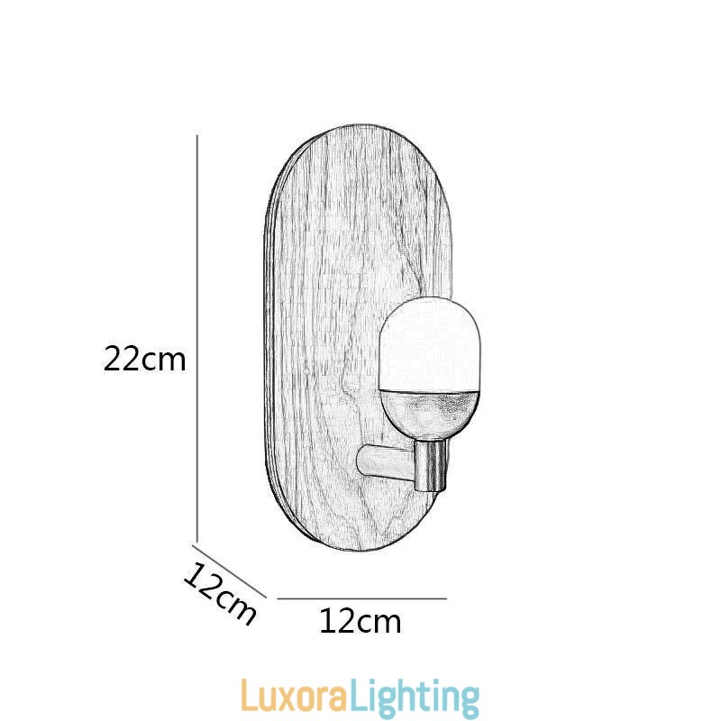 Designer Touch Decorative Decoration Wall Wood Lamp Entrance Aisle Lights Nordic Bedside Wall Light