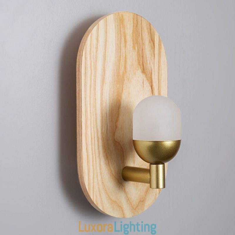 Designer Touch Decorative Decoration Wall Wood Lamp Entrance Aisle Lights Nordic Bedside Wall Light