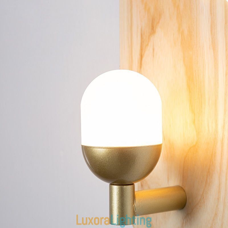 Designer Touch Decorative Decoration Wall Wood Lamp Entrance Aisle Lights Nordic Bedside Wall Light