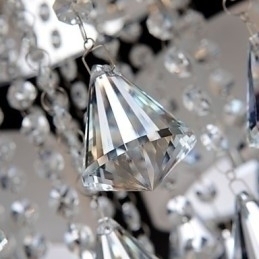 Designer Touch Decorative Remote Control Flush Mount Crystal Modern Contemporary