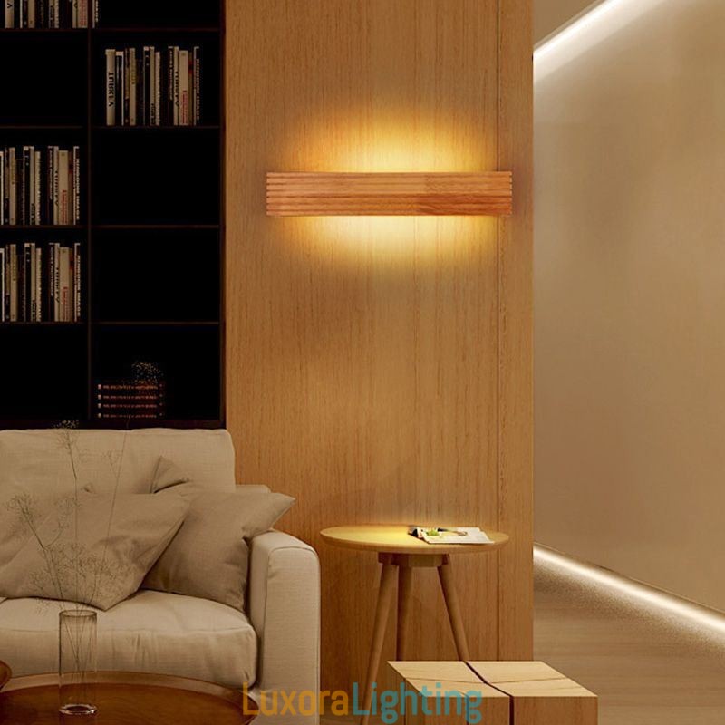 Designer Touch Decorative Japanes Style Wooden Wall Lamps Lamp Bathroom Home Wall Sconce