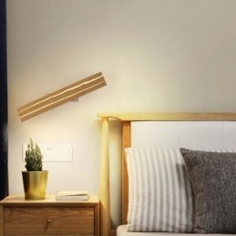 Designer Touch Decorative Modern Wood Wall Lamp Entrance Aisle Lights Nordic Bedside Wall Light