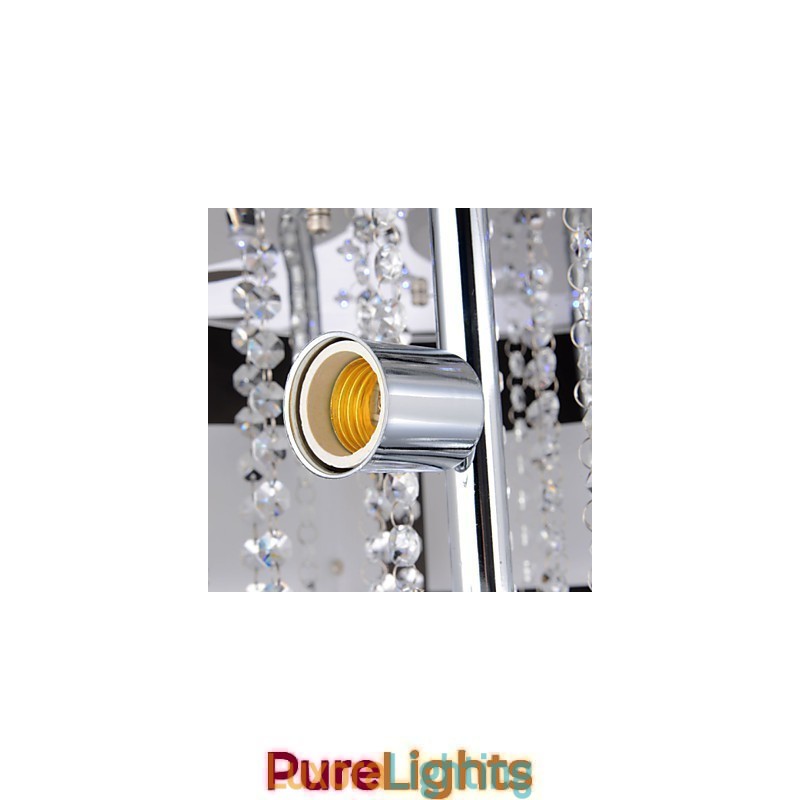 Designer Touch Decorative Remote Control Flush Mount Crystal Modern Contemporary