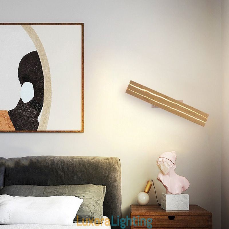 Designer Touch Decorative Modern Wood Wall Lamp Entrance Aisle Lights Nordic Bedside Wall Light
