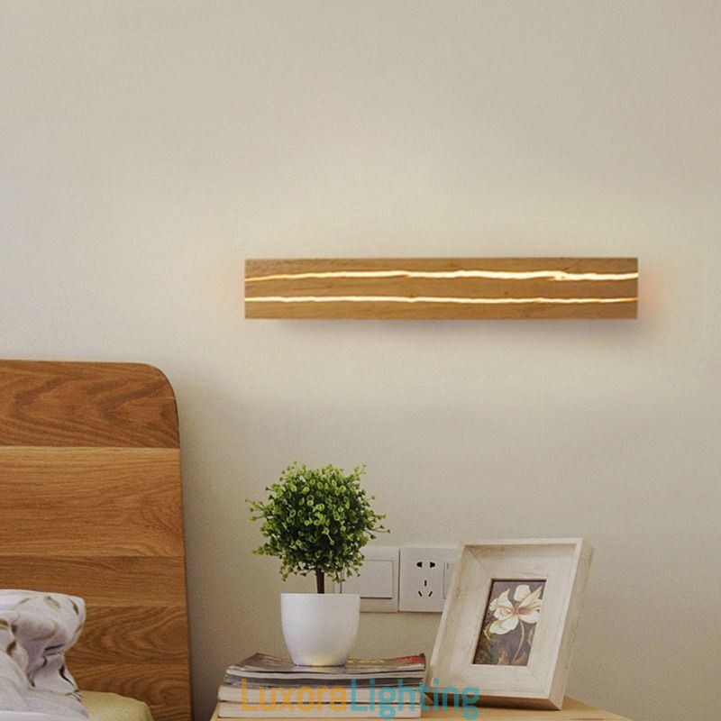 Designer Touch Decorative Modern Wood Wall Lamp Entrance Aisle Lights Nordic Bedside Wall Light