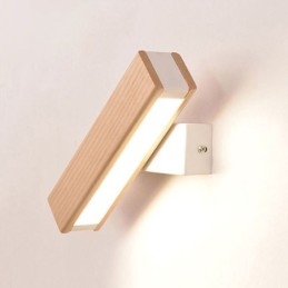 Designer Touch Decorative Europe Solid Wood Wall Lamp Bedside Wall Lighting Modern Simplicity Lamps