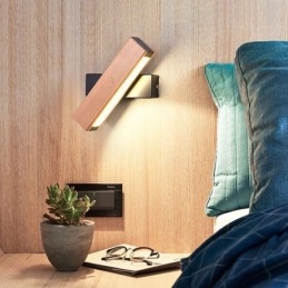 Designer Touch Decorative Europe Solid Wood Wall Lamp Bedside Wall Lighting Modern Simplicity Lamps