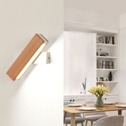 Designer Touch Decorative Europe Solid Wood Wall Lamp Bedside Wall Lighting Modern Simplicity Lamps