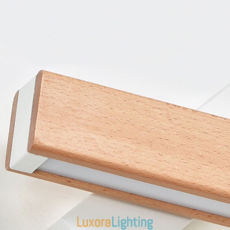 Designer Touch Decorative Europe Solid Wood Wall Lamp Bedside Wall Lighting Modern Simplicity Lamps