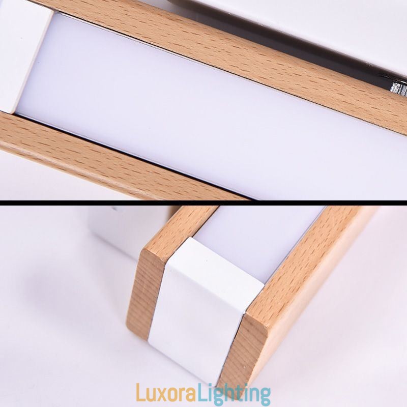 Designer Touch Decorative Europe Solid Wood Wall Lamp Bedside Wall Lighting Modern Simplicity Lamps
