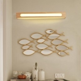 Designer Touch Decorative Modern Wall Wood Lamp Entrance Aisle Lights Nordic Bedside Wall Light