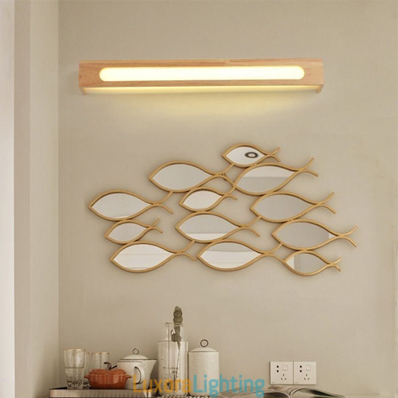 Designer Touch Decorative Modern Wall Wood Lamp Entrance Aisle Lights Nordic Bedside Wall Light