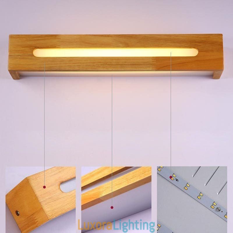 Designer Touch Decorative Modern Wall Wood Lamp Entrance Aisle Lights Nordic Bedside Wall Light
