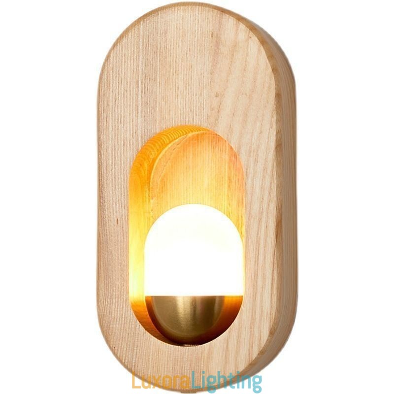 Designer Touch Decorative Japanese Decoration Wall Light Wood Wall Lamp Entrance Aisle