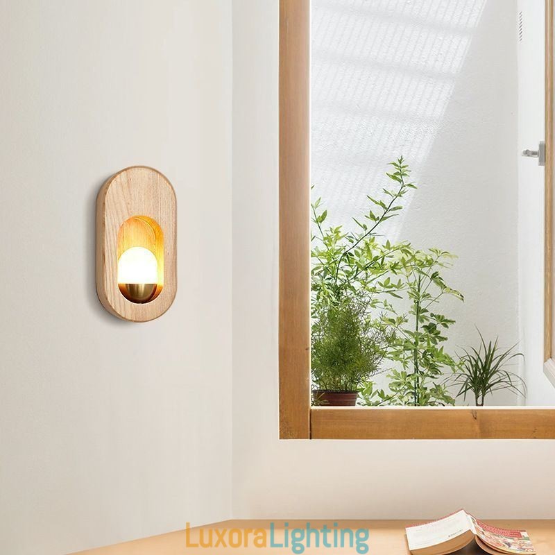 Designer Touch Decorative Japanese Decoration Wall Light Wood Wall Lamp Entrance Aisle