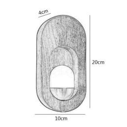 Designer Touch Decorative Japanese Decoration Wall Light Wood Wall Lamp Entrance Aisle