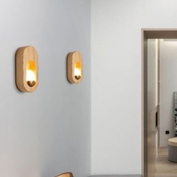 Designer Touch Decorative Japanese Decoration Wall Light Wood Wall Lamp Entrance Aisle