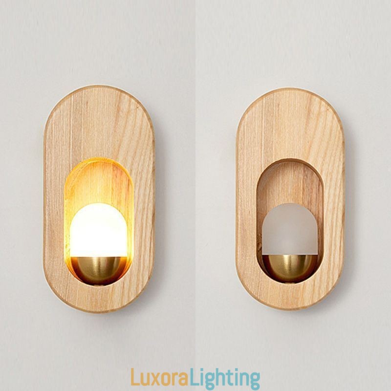 Designer Touch Decorative Japanese Decoration Wall Light Wood Wall Lamp Entrance Aisle