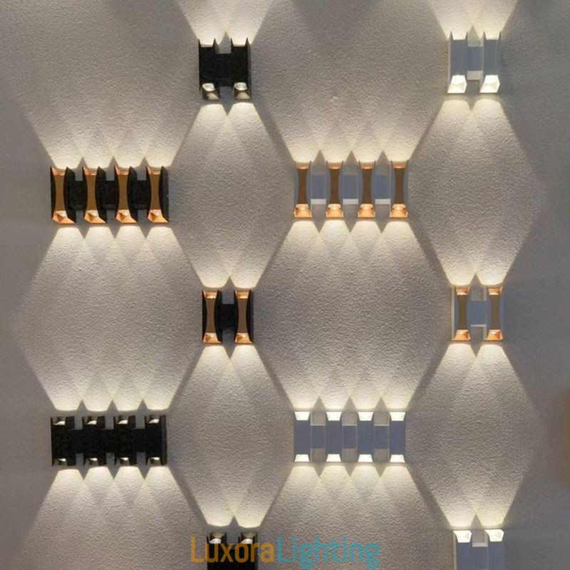 Designer Touch Decorative Waterproof Wall Lamp Modern Aluminum Surface Mounted Garden Porch Light