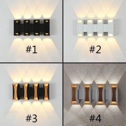 Designer Touch Decorative Waterproof Wall Lamp Modern Aluminum Surface Mounted Garden Porch Light