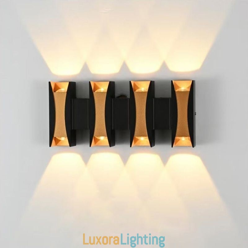 Designer Touch Decorative Waterproof Wall Lamp Modern Aluminum Surface Mounted Garden Porch Light