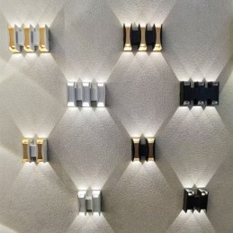 Designer Touch Decorative Waterproof Wall Lamp Modern Aluminum Surface Mounted Garden Porch Light